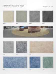 kanglai heterogeneous vinyl flooring sample sheet