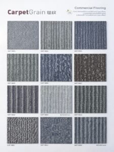 LVT dry back flooring carpet texture options in multiple grey tones