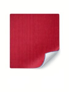 Red PVC sports flooring with fabric texture for table tennis courts