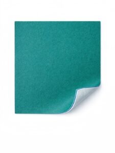 Green PVC sports flooring for badminton courts