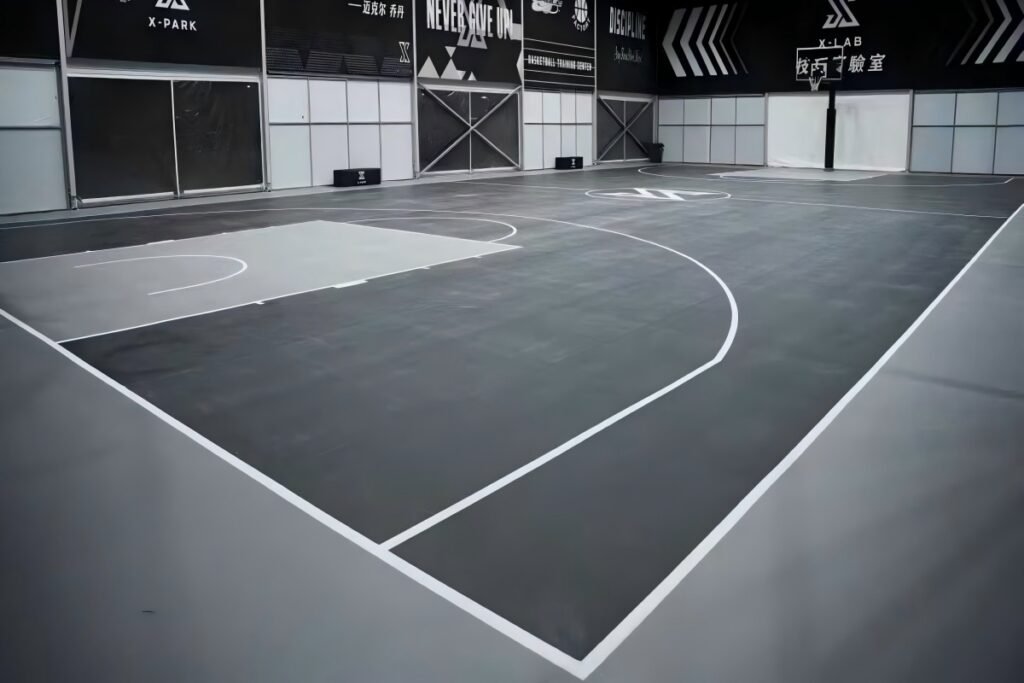 pvc sports flooring indoor basketball court application