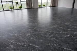 LVT dry back flooring installed in a business office project